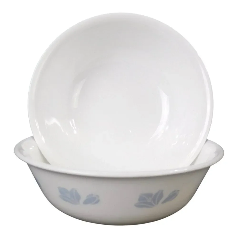 Corelle White and Blue bowls set of 2 vintage retired pattern replacement